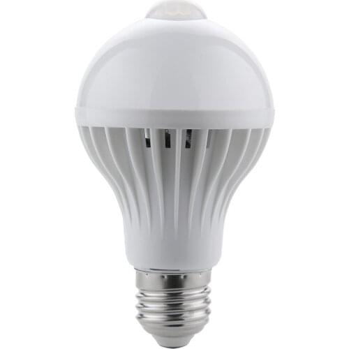 LED PIR Motion Sensor Lamp 220V LED Bulb Auto Smart Intelligent PIR Infrared Body Motion Sensor Light E27 Socket