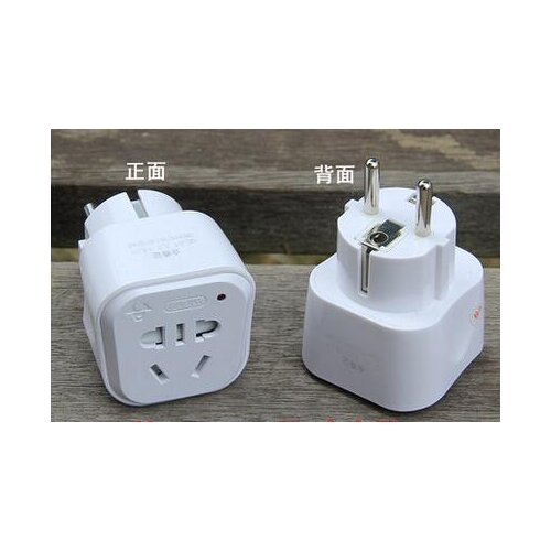 1PC Universal EU Plug Adapter European Power Socket Travel Converter Conversion Plug