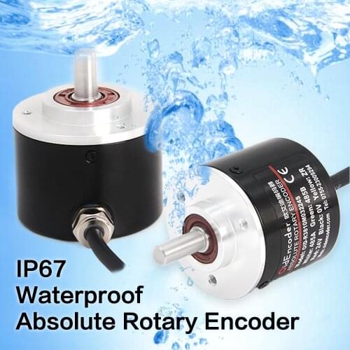 Waterproof IP67 Absolute Rotary Encoder, Modbus RTU, RS485, CAN, SSI