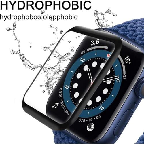 Screen Protector Thin Films For Apple Watch 4 5 6 SE 3D Full Coverage Cover Film For Series 4 5 6 Screen Protective Accessories