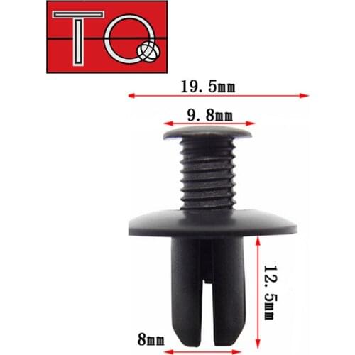 50pcs 8mm Bumper Clip Push Type Trim Retainer Clips 01553-0038U for Nissan C20