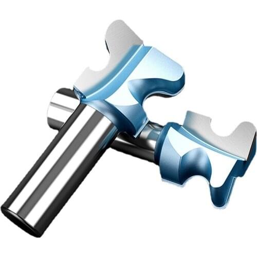 1pcs 1/2 inch 12.7mm Shank arc Double Finger Router Bits for Wood Milling Cutter Industrial Grade Bit Woodworking Tools