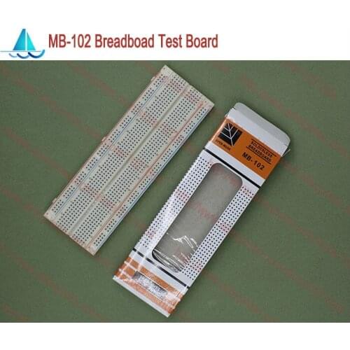 10pcs MB-102 Solderless Prototype Breadboard MB102 DIY Develop Test PCB pitch:2.54MM 830 Tie Point ProtoBoard