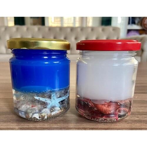 2 Scented Jar Designed Candles