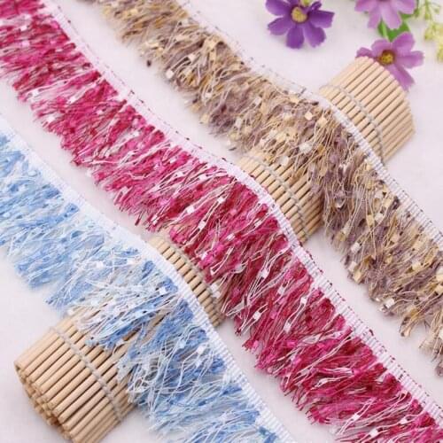 4.5CM Colorful fringe lace Ribbon Webbing for gaments,hats,pins. sewing accessories Ribbon for garments sewing accessories