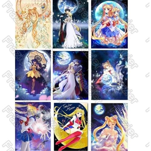 Diy Diamond Painting Anime Figure Square Diamond Round Diamond Decoration Customizable Wall Art Decoration Frameless Style