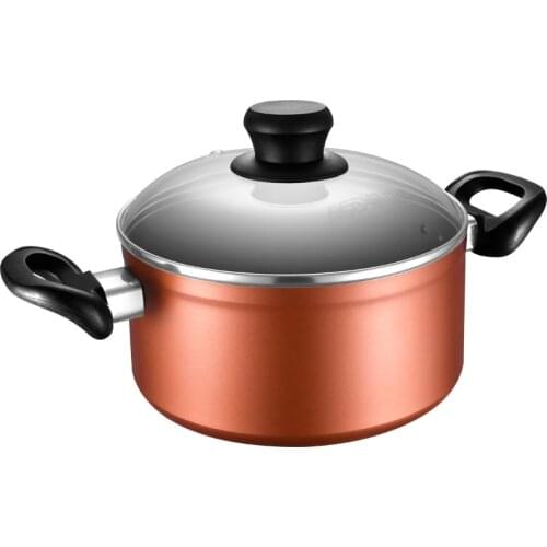 Non-Stick and Easy-to-Clean Double-Ear Thickened Compound Bottom Soup Pot Hot Pot Household Induction Cooker Gas Food