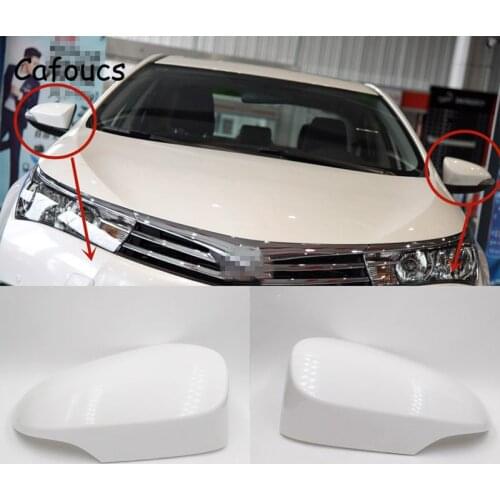 Cafoucs For Toyota Corolla Rear View Mirror Cover Cap 2014 2015 2016 2017 Accessories 87945-02930 87915-02930