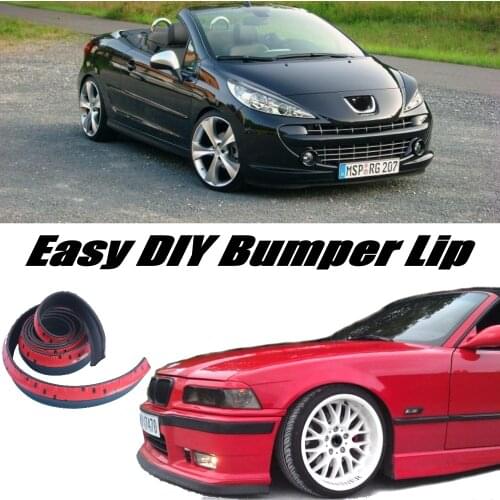 Bumper Lip Deflector Lips For Peugeot 207 / CC 2006~2015 Front Spoiler Skirt For Car View Tune / Body Kit / Strip