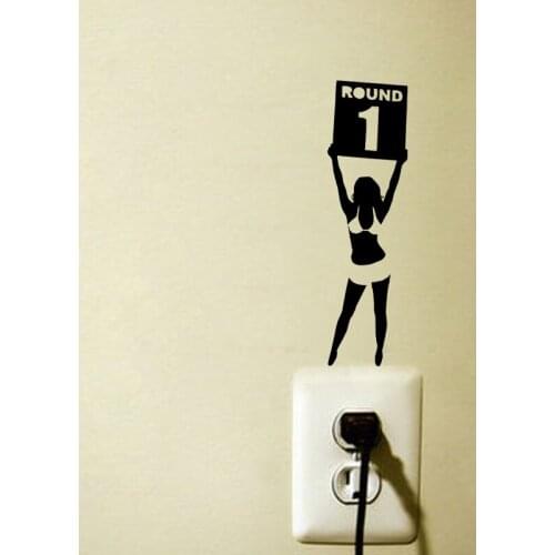 Girl Goddess Beauty Sport Boxing Anime Home Wall Stickers Switch Decals Vinyl 6SS0040