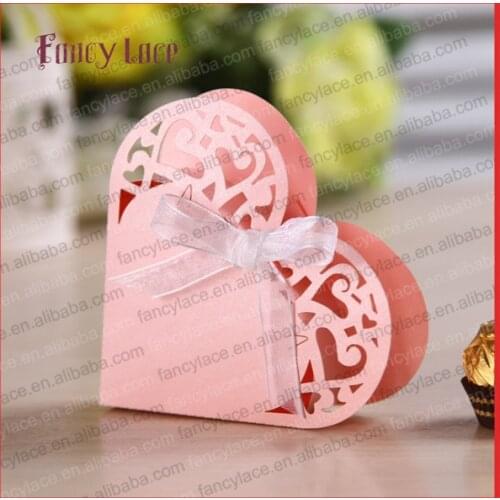 Hot Sale Individuation Hollow Out Paper Heart-shaped Cake Gift Weddind Favor Candy Boxes Of Wedding Party Decorations,50PCS