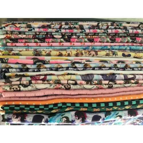 Printed Polyester Cotton Fabric (50cm*140cm ) Patchwork for Sewing Dress Cloth Making Puppet FXXXX