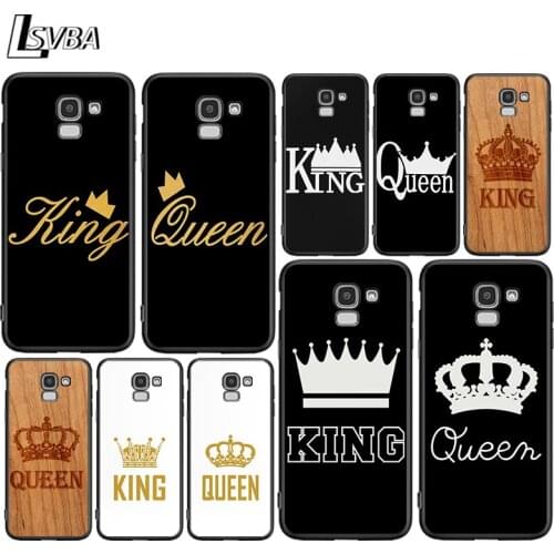 The King and Queen for Samsung Galaxy j8 j7 j6 j5 j4 j3 j2 Core Prime Star Duo Plus 2018 2017 2016 Black Phone Case