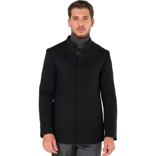 AtakGiyim 2021 Men Slim Fit Judge Collar Classic Short Model Suitable For Suits And Sportswear Dirt Repellent Jaqueta Masculina