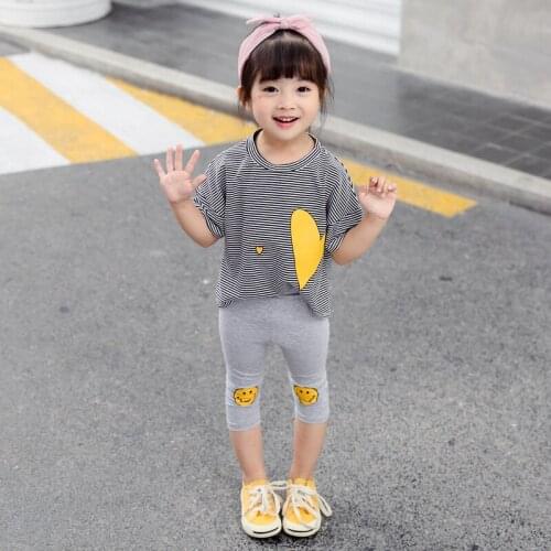 2021 new girls' 1 summer clothes 0 girls' clothes 2 little girls' 4-year-old baby clothes short sleeve summer 3 sets