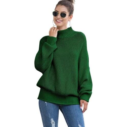 New Pullovers And Sweaters Women Knitted Turtleneck Long Sleeve Warm Office Lady Elegant Casual Sweater Tops Fashion 2021