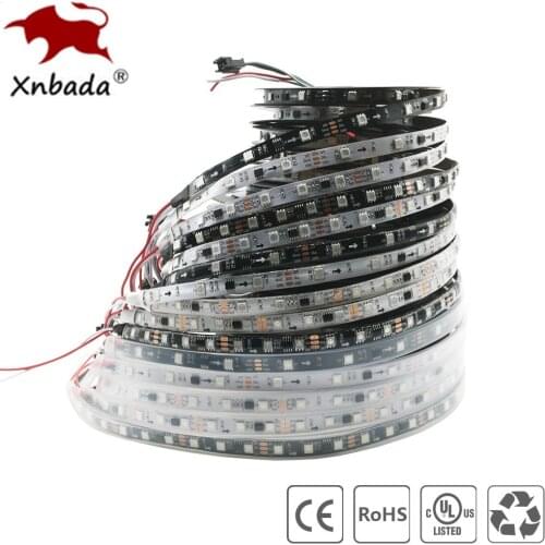 Hight Light WS2811 Led Light Strip 5050SMD RGB Addressable 2811 IC,30/48/60Leds/m Led Pixels External 1 IC Control 3 Leds DC12V