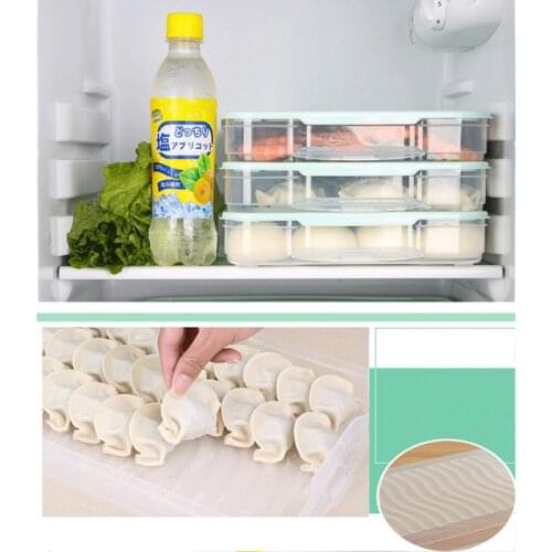 Flat Plastic Box for Kitchen Refrigerator Organization Transparent Food Storage Container for Kitchen Fridge Freezer Holder 37MF