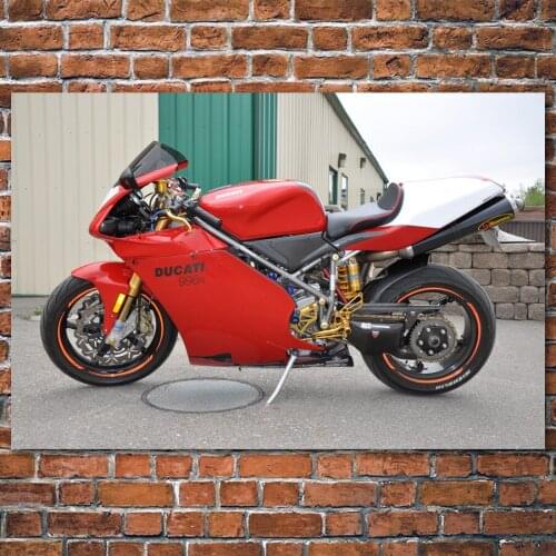DUCATI 996 motorbike Superbike muscle motorcycles Canvas Posters and Prints Wall Art Painting For Living Room Decor