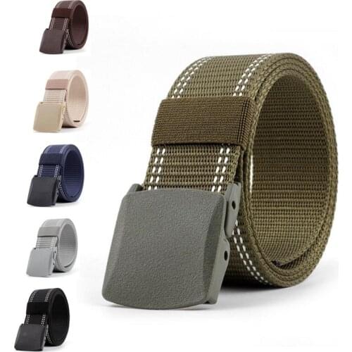 New style childrens canvas belts Plastic Buckle Nylon Boys Girls Children Casual Tactical Belt Kids Waist Belt students belt