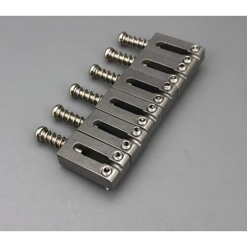 Stainless Steel Sus Guitar Bridge Saddles 10.5mm String Spacing For Stratocast Tremolo Bridge 6 pieces