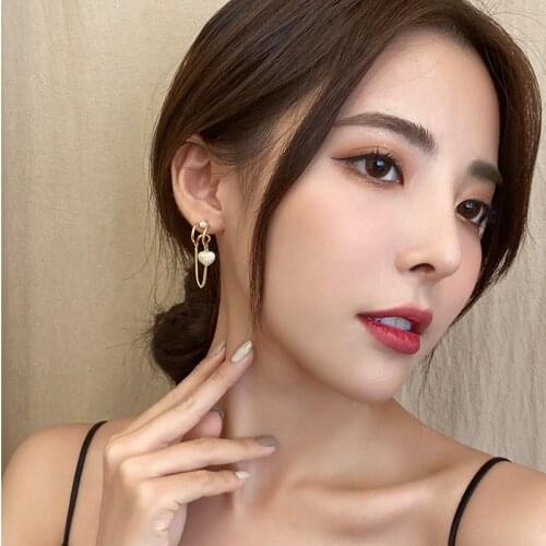 New Jewelry Love Imitation Pearl Fashion Temperament Personality Tassel Earrings Earrings Kolczyki Earrings For Women