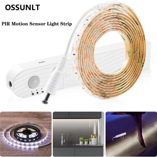 LED 2835 Light Strip PIR Motion Sensor Stair Lights Strips 5V Waterproof Smart Bar Wardrobe Lighting Holiday Atmosphere Lamp