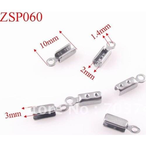 Wholesale-2mm stainless steel hook adapter connector pandent pendants necklace accessories jewelry DIY parts 500pcs ZSP060
