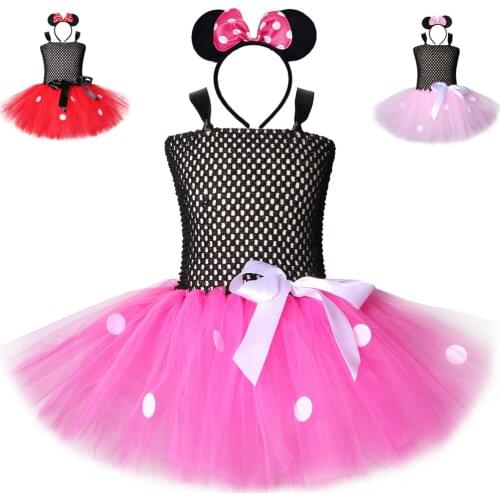 Girls Tutu Dress Minnie Mouse Costumes cosplay costume Dance Party Clothing Girls Princess Dress Tutu Kids Wear Birthday Clothes