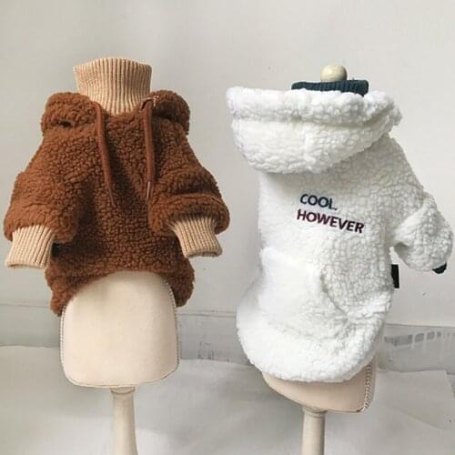 Winter Dog Clothes Lamb Wool Coats Pet Clothing For Dogs Costume Dog Jacket Chihuahua Clothes For Small Medium Dogs Ropa Perro