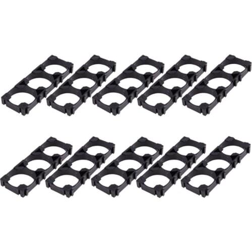 10Pcs 26650 3x Lithium Battery Triple Holder Bracket battery pack li-ion Flameresistant material Safety anti vibration