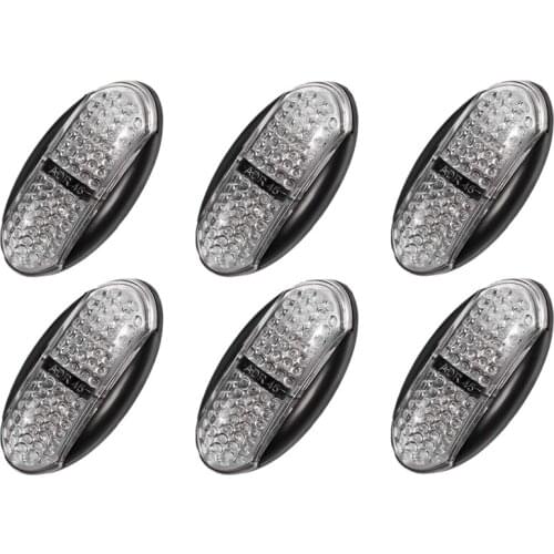 2 Led Side Marker Lights Lamps Truck Trailer Clearance Lights Sealed Indicators Lights Waterproof (Yellow+Red)