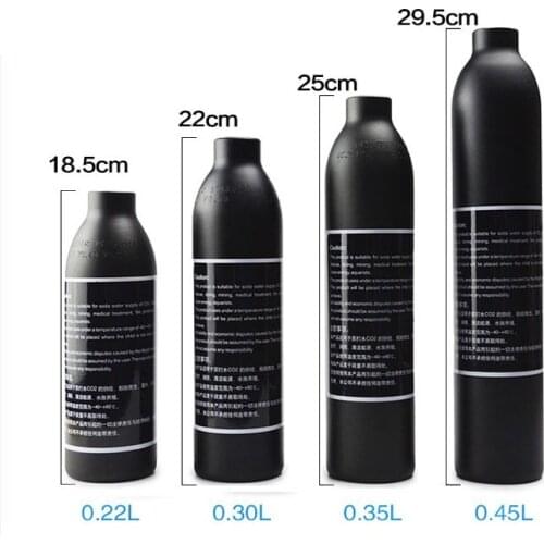 4500Psi Paintball Cylinder Aluminum CO2 Air Tank (Empty) Safety explosion-proof High Pressure Soda Bottle Filling Tank Cylinder