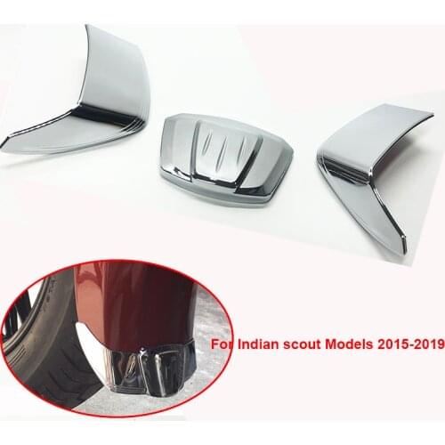 Motorcycle Chrome Front Fender Accessories Decorate Sticker For Indian Scout Models 2015 2016 2017 2018 2019 (except Bobber)