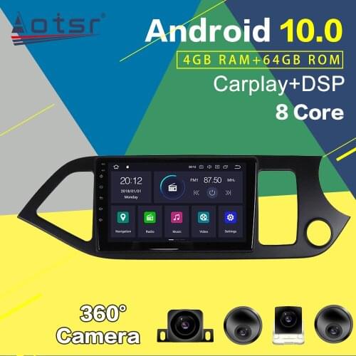 Car GPS Navigation Multimedia Player For KIA Morning Radio 2011-2016 Android Audio PX6 6GB Auto Stereo Head Unit Carplay DSP 2K