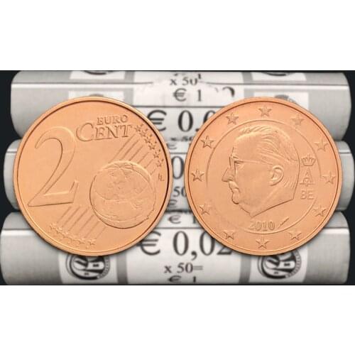 Belgium 2 Cents 2010 100% Real Original Coin Uncirculated Unc Collect Coins
