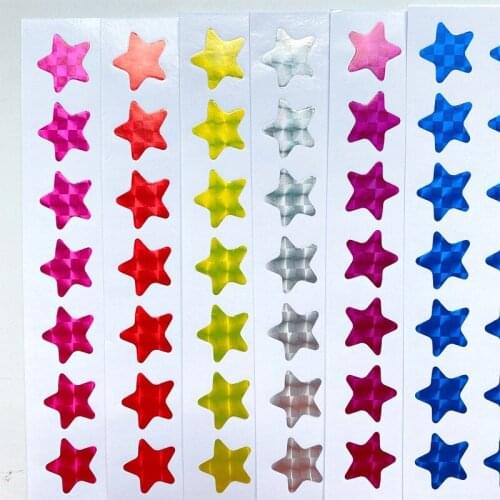 Free shipping 875pcs Student reward five-pointed star sticker Adhesive Manicure Designs Tool next to the arm Manicure Tool