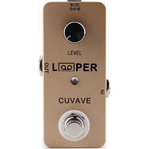 CUVAVE Looper Guitar Effect Pedal 24 bit Lossless Uncompressed Tone 5 Minutes Recording Effects Stompbox for Electric Guitar