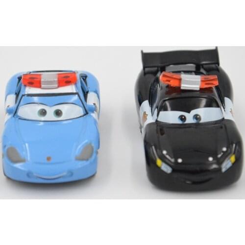 Disney Newest Hot Movie Pixar Cars Lightning Mcqueen Police McQueen & Sally Diecast Metal Alloy Toys Car For Kids Best Gifts