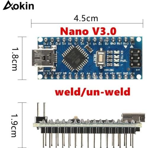 For Arduino Nano Mini USB With bootloader for Arduino nano 3.0 controller for Arduino CH340 USB driver 16Mhz Nano v3.0 ATMEGA328