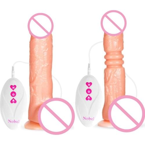 Electric big dildo penis vibrator telescopic realistic suction cup large dick phallus G Spot vibrators adults sex toys for women