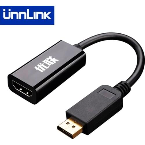 Unnlink DP to VGA DVI HDMI-compatible Cable 1080P 60Hz Display Port Converter Adapter 21 cm for New Graphic Card
