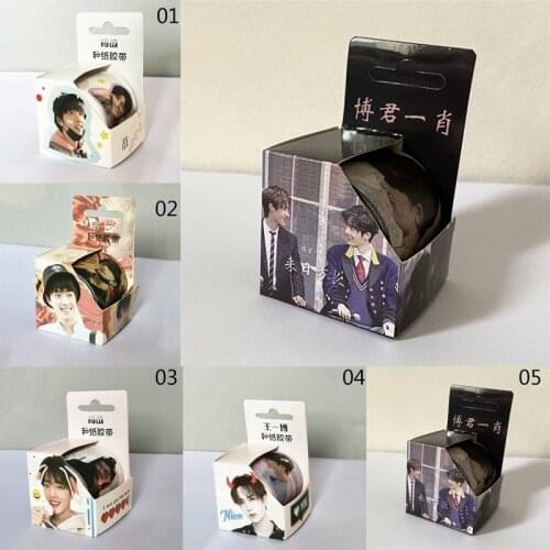 Cpop Yibo Sean Xiao Washi Tape For DIY Planner Masking Tape Adhesive Tapes Stickers Stationery Tapes Decorative For Fan Collect