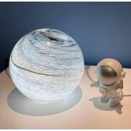 Planet Moon Creative LED Table Lamp Bedroom Bedside Lamp Dormitory Mini Night Lighting Modern Simple Desk Light Nordic Gift Lamp