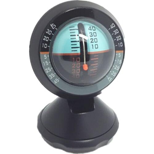MagiDeal Outdoor Multifunction Car Vehicle Declinometer Gradienter Dashboard Mount Compass for Camping HIking Accessories Black
