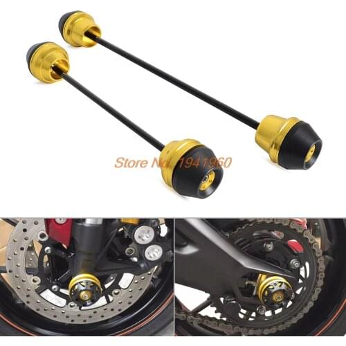 Motorcycle Rear Front Axle Fork Crash Sliders Cap For YAMAHA MT-07 FZ-07 XSR700 2014 2015 2016