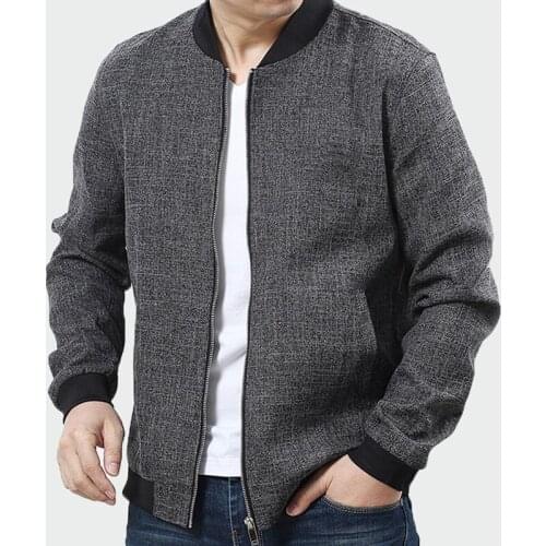 2020 New Autumn Mens Solid Thin Jackets Male Casual Zipper Overcoat Men Slim Fit Outerwear Males Fashion Coats 7XL ML263