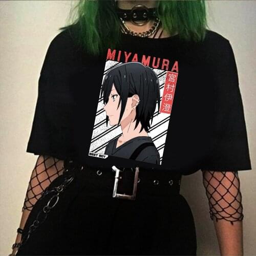 New Anime Horimiya Printed Short Sleeve O Neck Tee Shirt Harajuku T-Shirt Tops Male