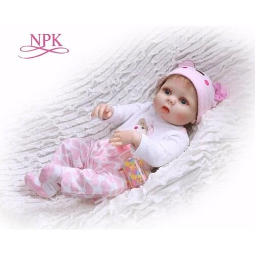 NPK bebes Reborn 19inch Full Vinyl Reborn Baby Doll Toys Lifelike Child Birthday Xmas Gift HOT TOY for girl waterproof bath toy