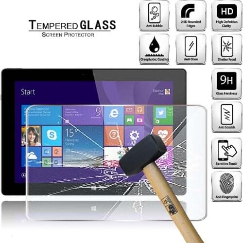 Tablet Tempered Glass Screen Protector Cover for Linx Versare 10 Inch Full Screen Coverage Explosion-Proof Anti-Scratch Screen